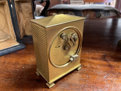 Lot 159 - Zenith Art Deco travelling alarm clock