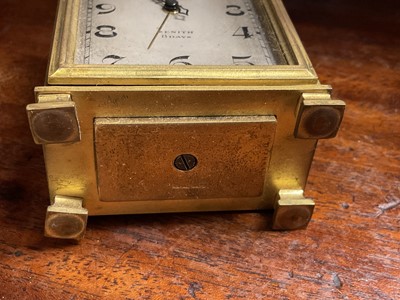 Lot 159 - Zenith Art Deco travelling alarm clock