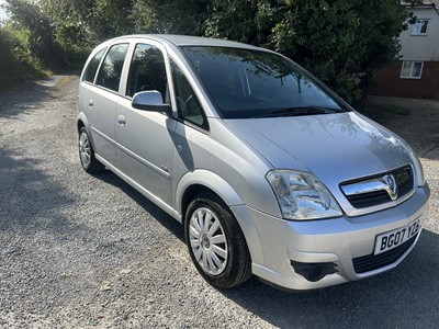 Lot 22 - 2007 Vauxhall Meriva 1.4 16v Club, manual, reg. no. BG07 YZB