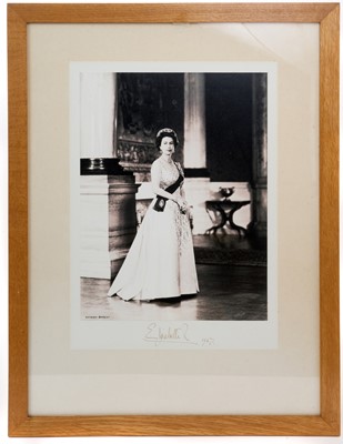 Lot 79 - H.M. Queen Elizabeth II, signed presentation portrait photograph dated 1967