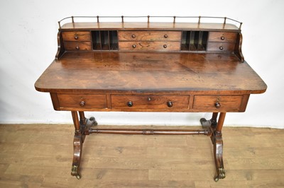 Lot 1151 - Regency rosewood writing desk