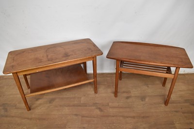 Lot 1157 - Vintage oak coffee table and another similar