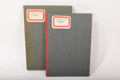 Lot 713 - James Joyce, Giacomo Joyce, 1968, 1st edition with copies of manuscript, original slip case.