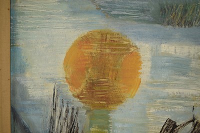 Lot 920 - *Humphrey Spender (1910-2005) oil on board - River Sun, signed and dated 1963, 81cm x 61cm, framed