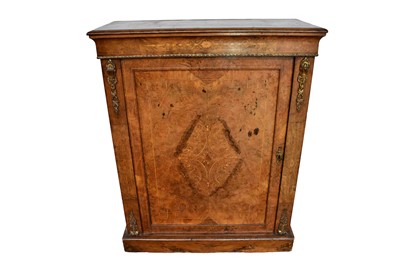 Lot 1158 - Victorian figured walnut and gilt metal mounted pier cabinet