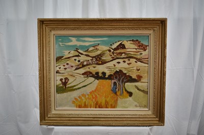 Lot 903 - *Julian Trevelyan (1910-1988) oil on canvas - Near Urbino, signed and dated 1952, 41cm x 51cm, in gilt frame