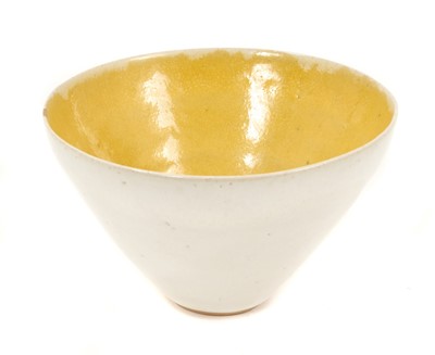 Lot 4 - Lucie Rie white glazed bowl