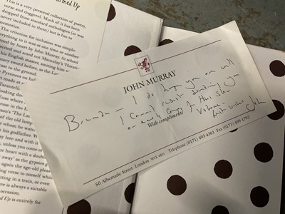 Lot 715 - Collection of modern first edition books, all signed