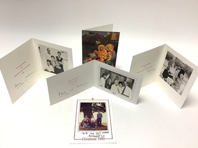 Lot 70 - H.R.H. Prince Edward Duke of Kent three signed Christmas cards with Royal cyphers to covers and photographs to the interiors and two more from H.R.H. Princess Alexandra (5)