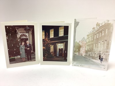 Lot 71 - The Right Hon. Baroness Margaret Thatcher and Sir Dennis Thatcher Bt., three 1980s signed Christmas cards with images of Downing Street to the covers. Provenance: Air Vice Marshall Sir John Seve...