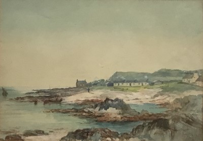 Lot 149 - Georgina Mossman Greenlees (Scottish, 1849-1932) watercolour landscape, framed