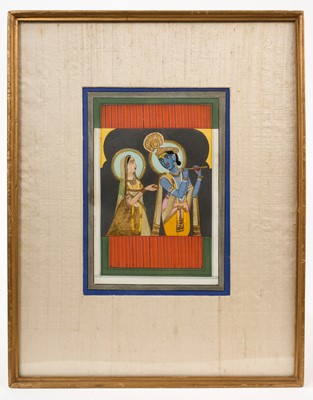 Lot 849 - Bikaner school, 18th century, Krishna and Radha