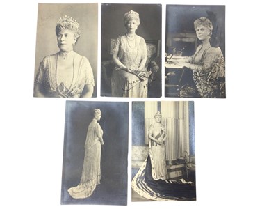 Lot 77 - H.M. Queen Mary, five signed and inscribed portrait photographs