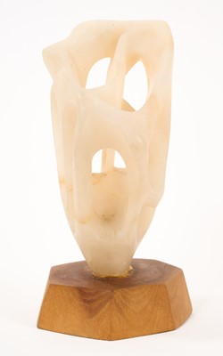 Lot 854 - Witold Gracjan Kawalec (1922-2003), abstract alabaster sculpture