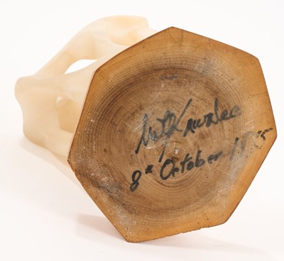 Lot 854 - Witold Gracjan Kawalec (1922-2003), abstract alabaster sculpture