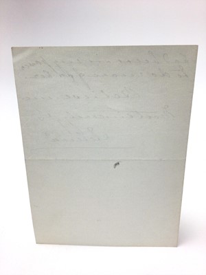 Lot 94 - H.R.H. Princess Helena (Princess Christian of Schleswig- Holstein ) the fifth child of Queen Victoria and Prince Albert: handwritten letter dated October 17th 1902 , thanking Mrs Halford for her...
