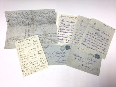 Lot 100 - French Aristocracy, two handwritten letters from Duchess Marie de Bourbon on Blonay Castle headed paper thanking Mrs Halford for gifts