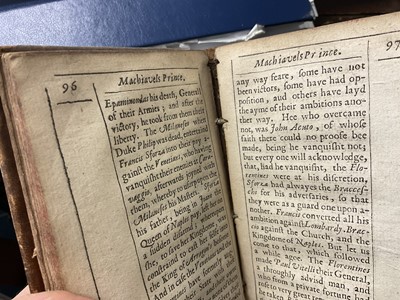 Lot 803 - Machiavelli - The Prince, the first English edition, published London 1640