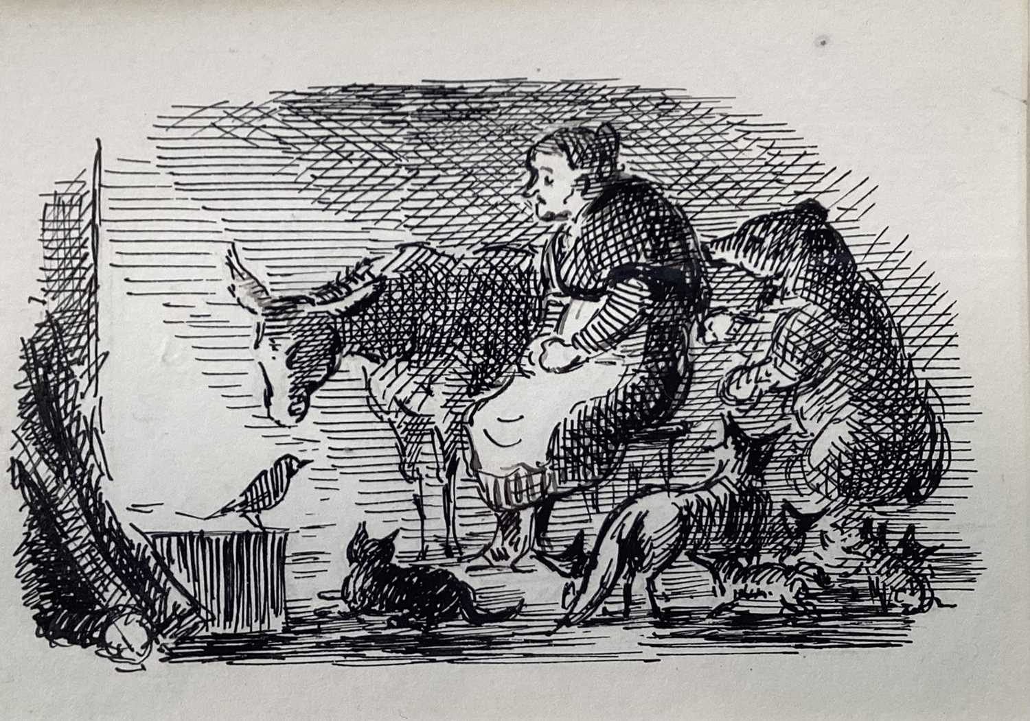 Lot 152 - Edward Ardizzone (1900-1979) pen and ink with Chris Beetles Gallery label