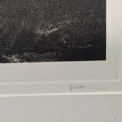 Lot 142 - Jennifer Dickson, three hand-coloured mezzotints & aquatints 'Morning Mist, Isola Bella', 'Dappled Sunlight (Bowood), 'The Cherub, Fountain, Villa Taranto' (3)