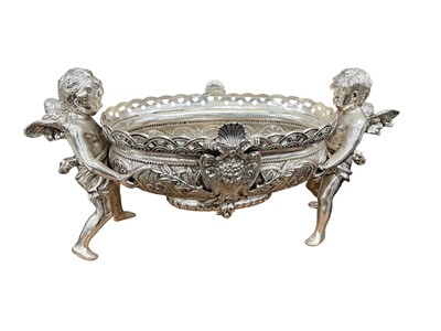 Lot 39 - Silver plated table centre piece