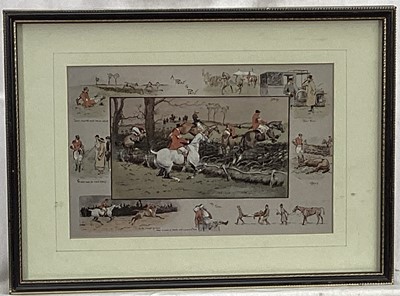 Lot 87 - After Snaffles, three prints, A Point to Point, An Irish Point to Point and The R.A. Harriers