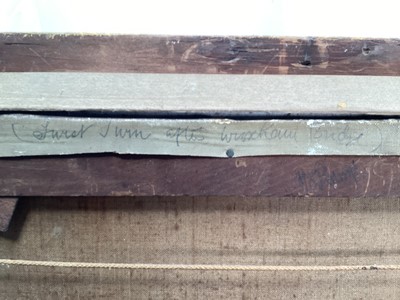 Lot 130 - Charles Frederick Rump (1853-1924) oil on canvas - Wherry boats sailing on the Norfolk Broads, signed and dated 1902, 40cm x 60cm, in gilt frame