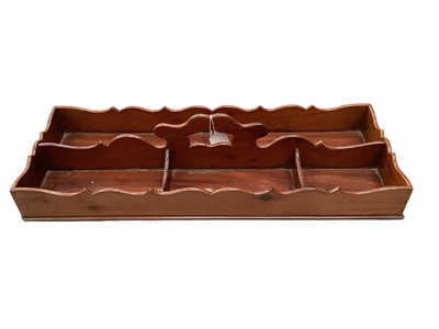 Lot 1279 - Ornate 19th century mahogany cutlery tray