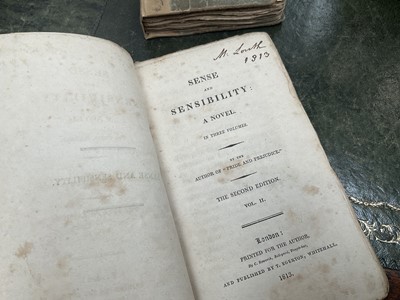 Lot 737 - Jane Austen - Sense and Sensibility, 1813, 2nd edition, in three volumes