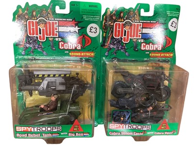 Lot 31 - Hasbro (c1992) GI Joe Cobra Ice Sabre No.06221 & Battlecopter No.06824, plus GI Joe Mega Marines Monster Blaster A.P.C. , all boxed (3)