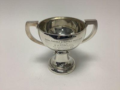 Lot 362 - Royal Norfolk & Suffolk Yacht Club twin handled trophy