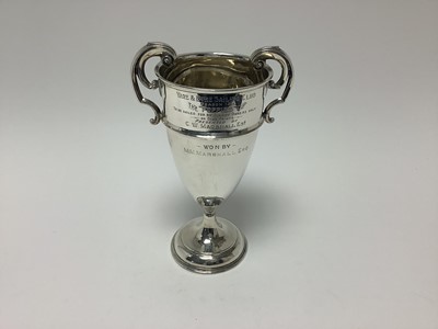 Lot 359 - Yare & Bure Sailing Club twin handled trophy