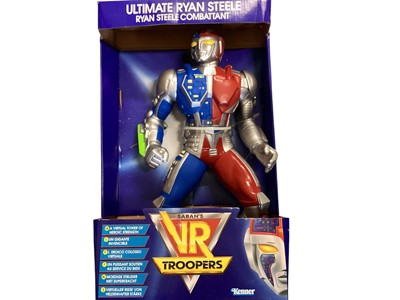 Lot 45 - Kenner (c1994) Saban's VR Troopers Ultimate Ryan Steele action figure , Katitlin Star, Ryan Steele, Skug (x2), Deluxe Kaitlin Star & J.B.Reese, Super Deluxe Ryan Steele, The Decimator &...