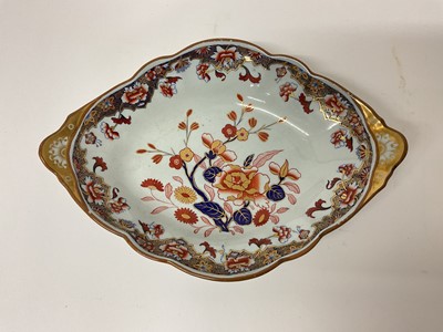 Lot 120 - Spode Stone China lozenge shaped dish, circa 1820