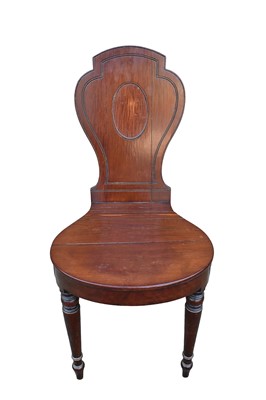 Lot 1179 - Unusual George III colonial exotic hardwood hall chair