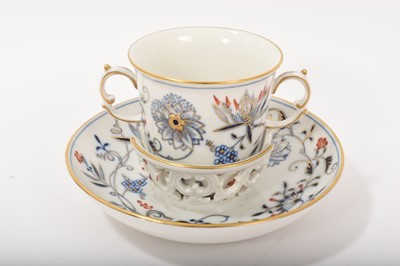 Lot 117 - Meissen chocolate cup and saucer