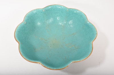 Lot 72 - Chinese bowl with turquoise interior