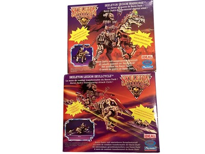 Lot 49 - Playmates (c1994) Skeleton Warriors action figures Shriek No.68506, Prince Lightstar No.68501, Ursak No.68502, Dr. Cyborg No.68500 (x2), Dagger No.68507 & Dark Baron No.68500, all on card wi...