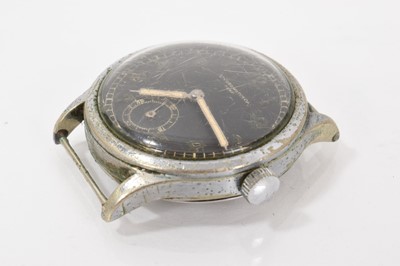 Lot 698 - Second World War Record Watch Co GENF military wristwatch