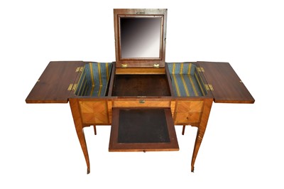 Lot 1209 - 18th century style continental kingwood and inlaid dressing table