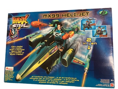 Lot 52 - Mattel Max Steel & Hot Wheels Road Maniax, plus S.W.A.T. & Space Precinct action figures & accessories (4 boxes)