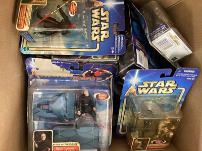 Lot 55 - Hasbro Star Wars & Star Wars Episode 1 action figures, accessories and related items (5 boxes)