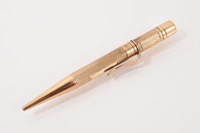 Lot 53 - Vintage 9ct gold propelling pencil by S. Mordan & Co.