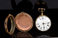 Lot 821 - George III pair cased pocket Watches, the...