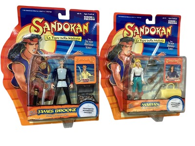 Lot 68 - Biochip Preziosi (c1999) Sandokan la Tiger della Maelsia action figures including Marian No.01784, Punching Sandokan No.01783, Tremal Naik No.1784, Climbing Sandokan No.01782, Throwing knife Yan...
