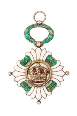 Lot 15 - 1920s Yugoslavian Order of the Crown, silver and enamel , 5th Class