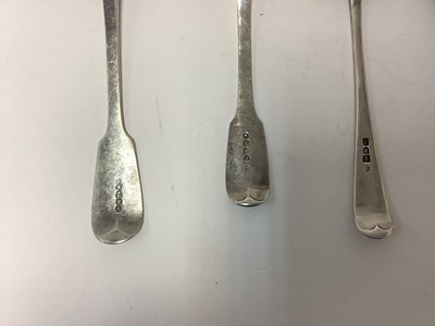 Lot 283 - Collection of Victorian silver flatware