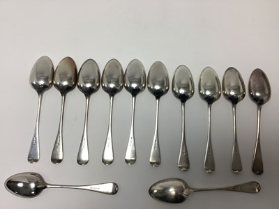 Lot 283 - Collection of Victorian silver flatware