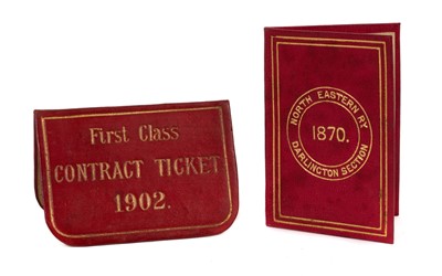 Lot 866 - Victorian first class train travel season ticket for 1870