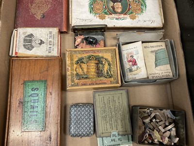 Lot 131 - Collection of antique games including Squails, Schimmell and others